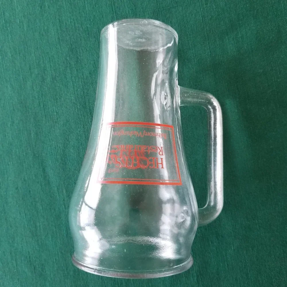 Vintage Coca-Cola Glass Mug Handle Red Lettering